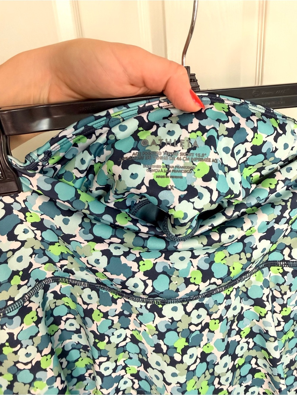 Athleta Golf Tennis Floral Skirt Blue Green White 1X - Picture 4 of 8